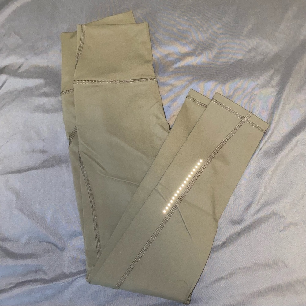 Tyc Olive leggings with reflective